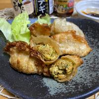 豚肉＋大豆ミートで揚げ餃子